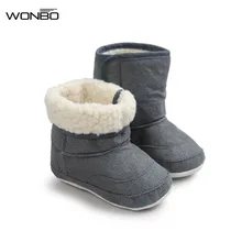 Baby Shoes Child Boot Newborn Thick Fur Booties Girls Boys Super Warm Winter Baby Ankle Snow Boots Infant Kids Warm First Walker