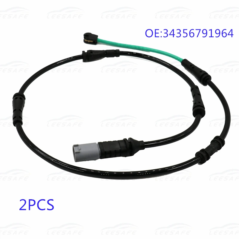 2PCS Rear Brake Pad Wear Sensor for BMW 5 F10 F11 6 Series F06 F12 F13