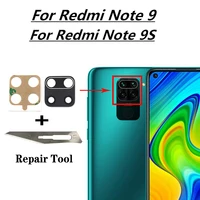 2 sztuk/partia tylny obiektyw szklany obiektyw dla Redmi uwaga 9S 9 10 8 Pro 9 9A 9C 10s 5G obiektyw aparatu dla Xiaomi Mi uwaga 10 Lite 10T Pro 4