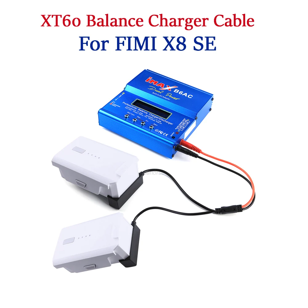 B6 XT60 DC баланс зарядное устройство адаптер зарядный кабель для Xiaomi FIMI X8 SE RC Дрон Быстрая зарядка кабель для квадрокоптера часть
