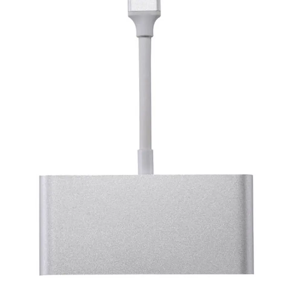USB C к HDMI адаптер 4K type C адаптер многопортовый AV конвертер с 2 портами USB 3,0 порт зарядки для MacBook Pro