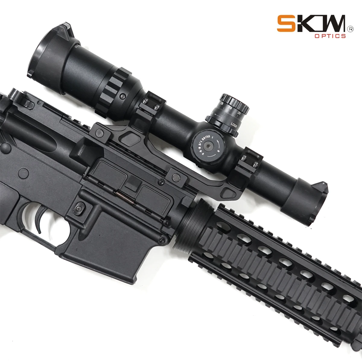 Оптический прицел для охотничьей винтовки SKWoptics 1 4x24 M4 AR15 тактический с длинным