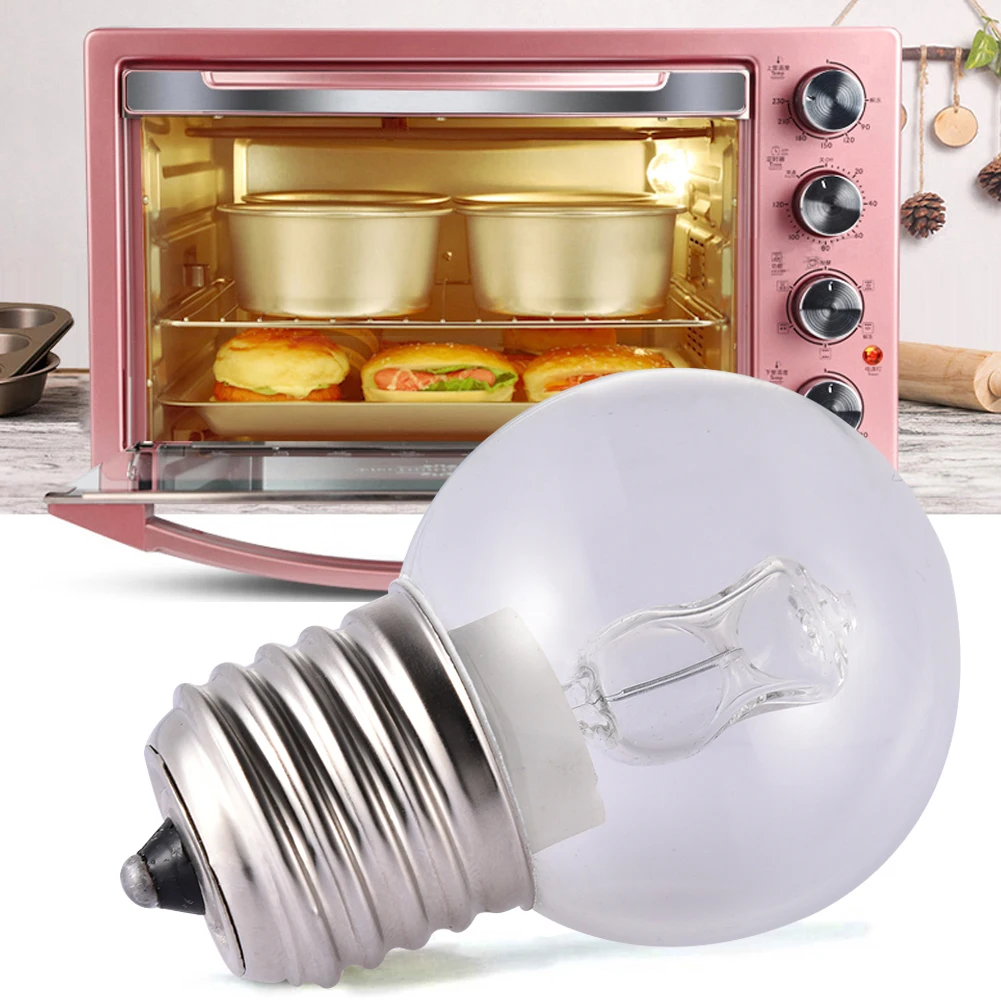 40W E27 Oven Cooker Lamp Heat Resistant Light Microwave Oven Bulbs 220/110V 500 Degree High Temperature For Refrigerator Toaster