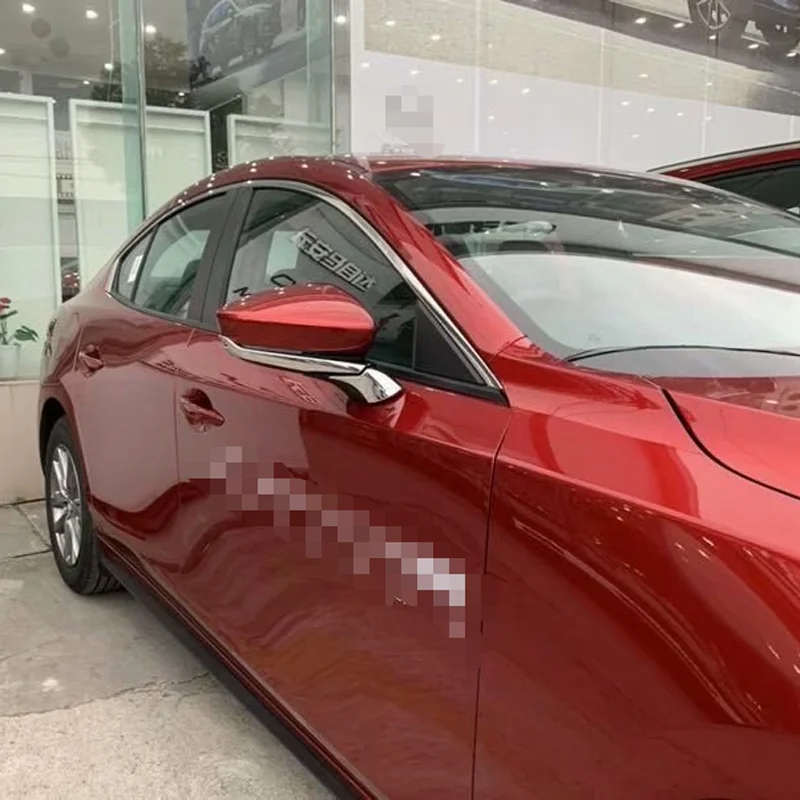 4 шт. внешняя дверь зеркало заднего вида Накладка подходит для Mazda 3 Mazda3 2019 2020