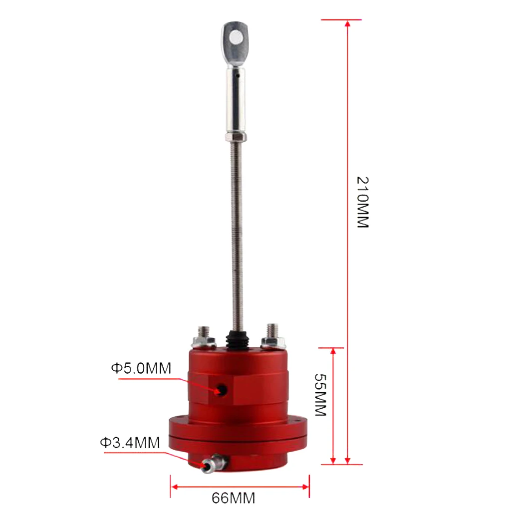 High Quality Turbo Wastegate Actuator Universal 6 x spring & 4 x Rod Black Red 