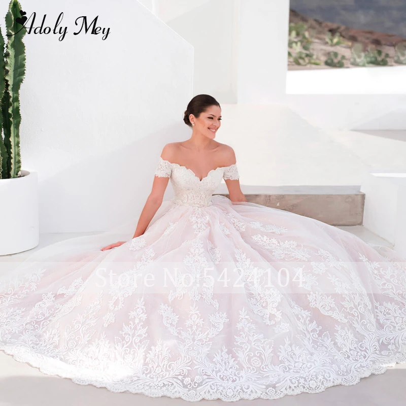 bridal gowns Adoly Mey Gorgeous Appliques A-Line Wedding Dress 2022 Charming Sweetheart Neck Vintage Bridal Gown Customized Vestido De Noiva modest wedding dresses