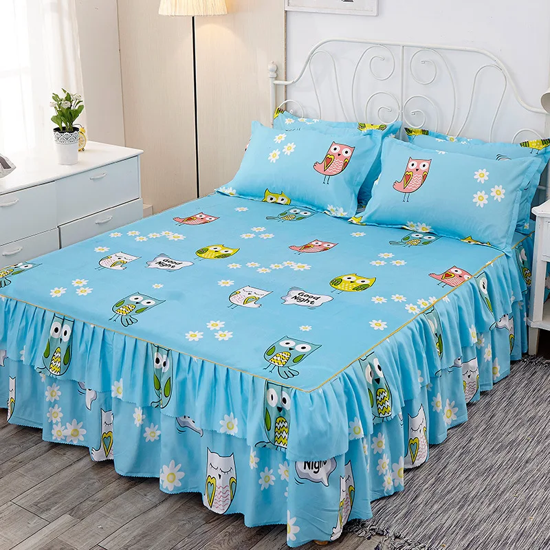 Bed cover with skirt Simmons чехол для матраса юбка алоэ-как хлопок двойной кровати юбка корейский стиль простыни гофрированные кровать юбка комплект Матрас протектор - Цвет: Bed cover with skirt
