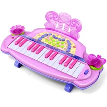 Детская электронная клавиатура, развивающая игрушка для девочек 3, 4, 5, 6 лет, 7 лет, подарок на пианино для маленьких девочек