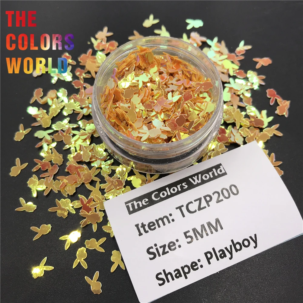 TCT-524 Play boy Bunny Rabbit 5MM Size Sequin Lentejuela Nails Art Decoration Body Art Nail DIY Decoration Crafts Accessories