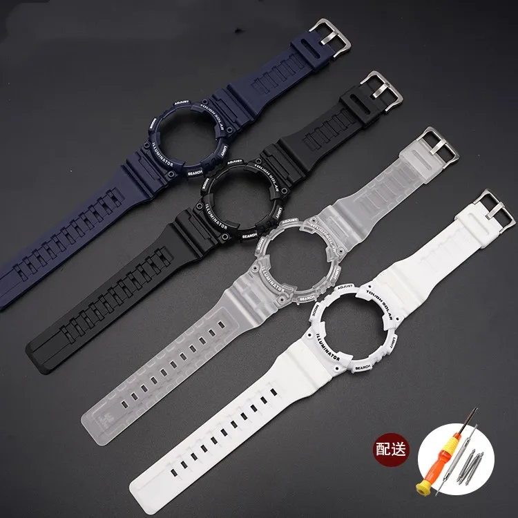 2 In1 Refit Silicone Wrist Band For Casio G-Shock AQ-S810W AQ-S810 watch Bracelet Strap for g-shock Case Protective Cover Frame