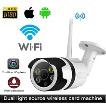 Беспроводная ip-камера Wifi 1080P CCTV US Plug наружная крытая камера Поддержка Micro SD карты 64G
