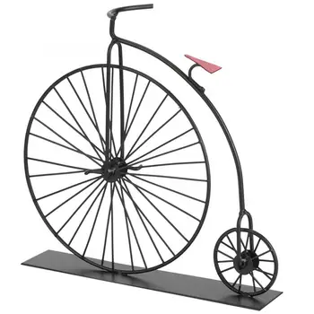 

Home Decoration Miniature Figurines Mini Painting Coated Retro Stylish Model Bike Decorative Black Bicycle