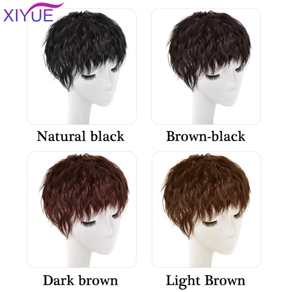 XIYUE Bangs Hair 3D Air Hair Bangs Fringe Clip In Bangs Hair Extensions Wigs Hair Pieces Bangs Toupees Toppers For Hair Loss