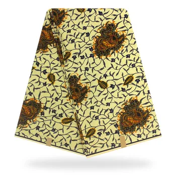 

Wonderful African real ankara print wax textile nice batik wax fabric for sewing clothing SWV523(6yards/pc)