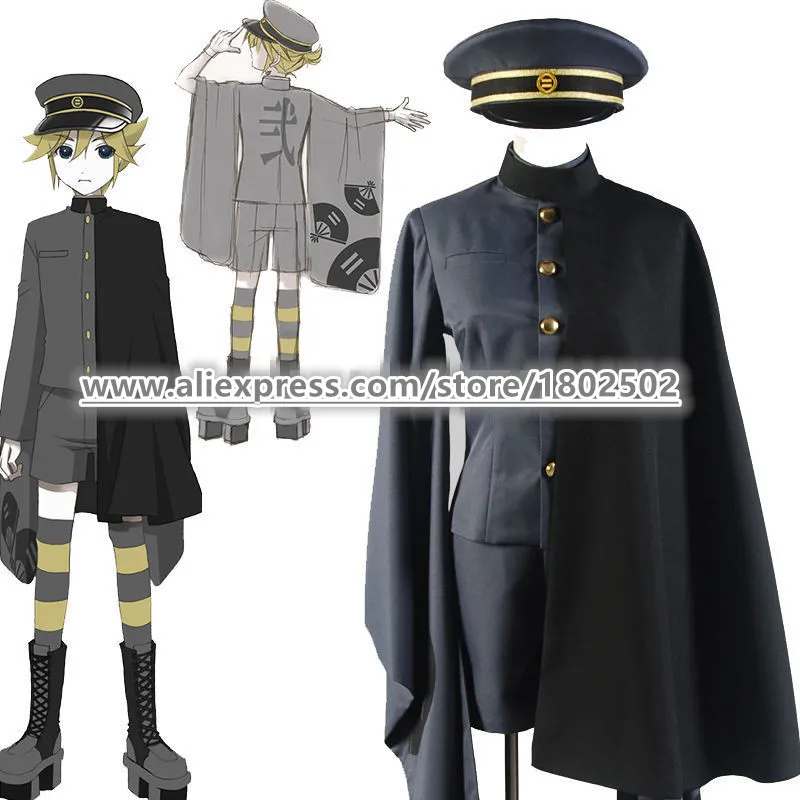 

Vocaloid Hatsune Miku Senbonzakura Kagamine Len Tops Pants CLoak Uniform Kimono Outfit Anime Cosplay Costumes