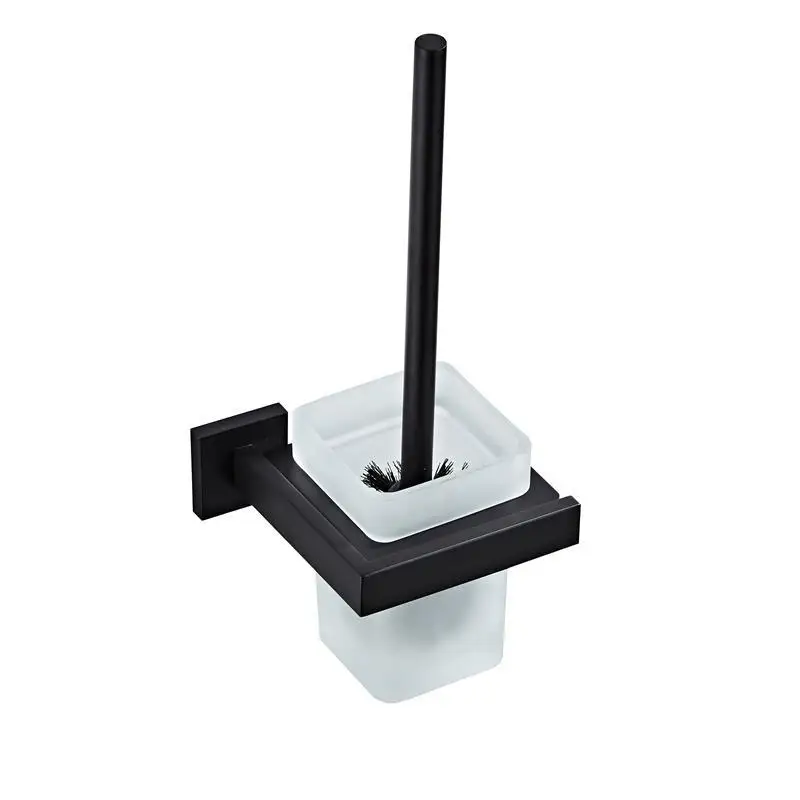 

Black And White with Pattern 304 Stainless Steel Toilet Brush Toilet ma tong bei Toilet Brush Sanitary Ware Hardware Accessories