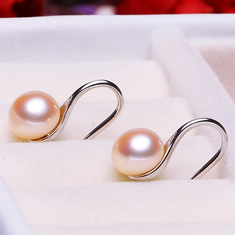 Серьги с жемчугом SEVEN GIRL, серьги с пресноводным жемчугом, ювелирное изделие, Классические 925 серебряные серьги для женщин, вечерние ювелирные изделия с жемчугом в подарок