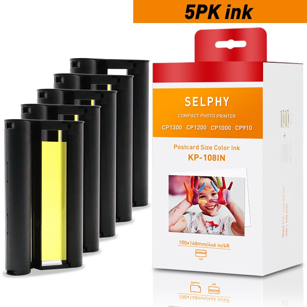 Tinte Patrone für Canon Selphy CP1300 KP-108IN KP-36IN Tinte 