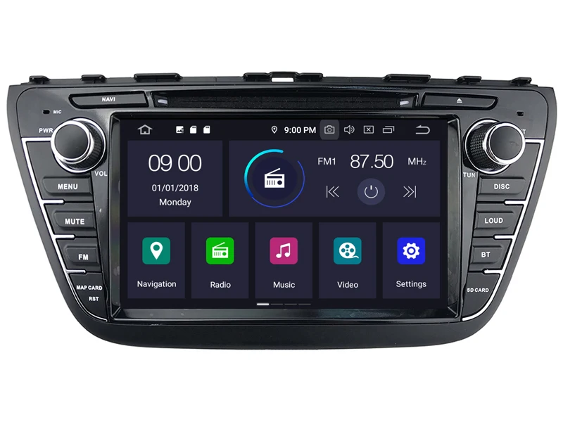 Best AVGOTOP 2+16GB/4+64GB Android 9 Bluetooth GPS Car Player Multimedia For SUZUKI S-CROSS 2013-2015 5