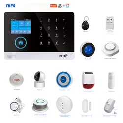 TUYA PG-103 Wifi GSM Home Security Alarm System App Control Remote Window Door /Pir/Siren/Smoke/Gas Wireless Sensor