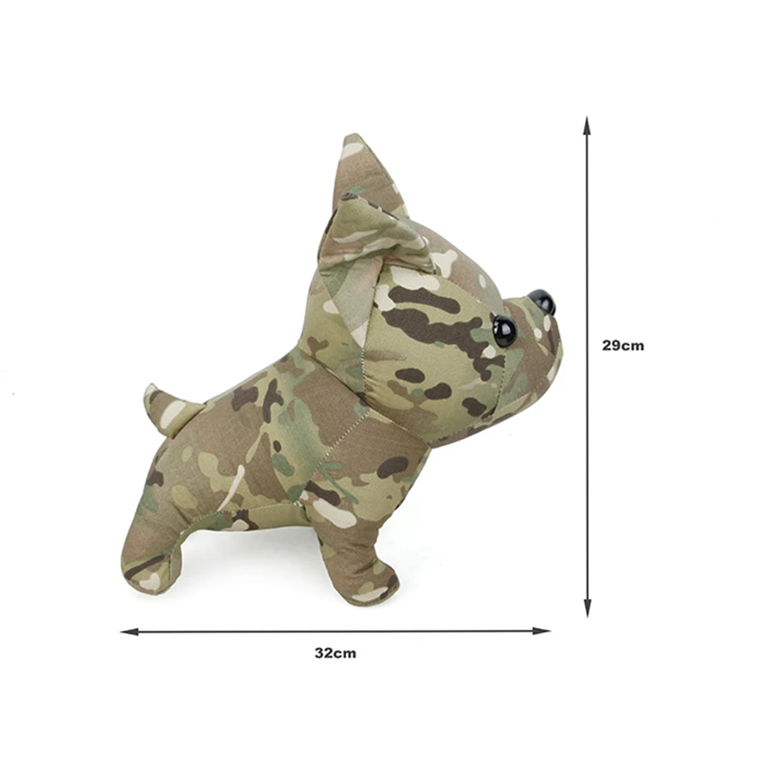 TMC Tactical Fans Dog Doll Pet Hold Pillow Military Fans Puppy Doll Pillow-Tigerstripe L