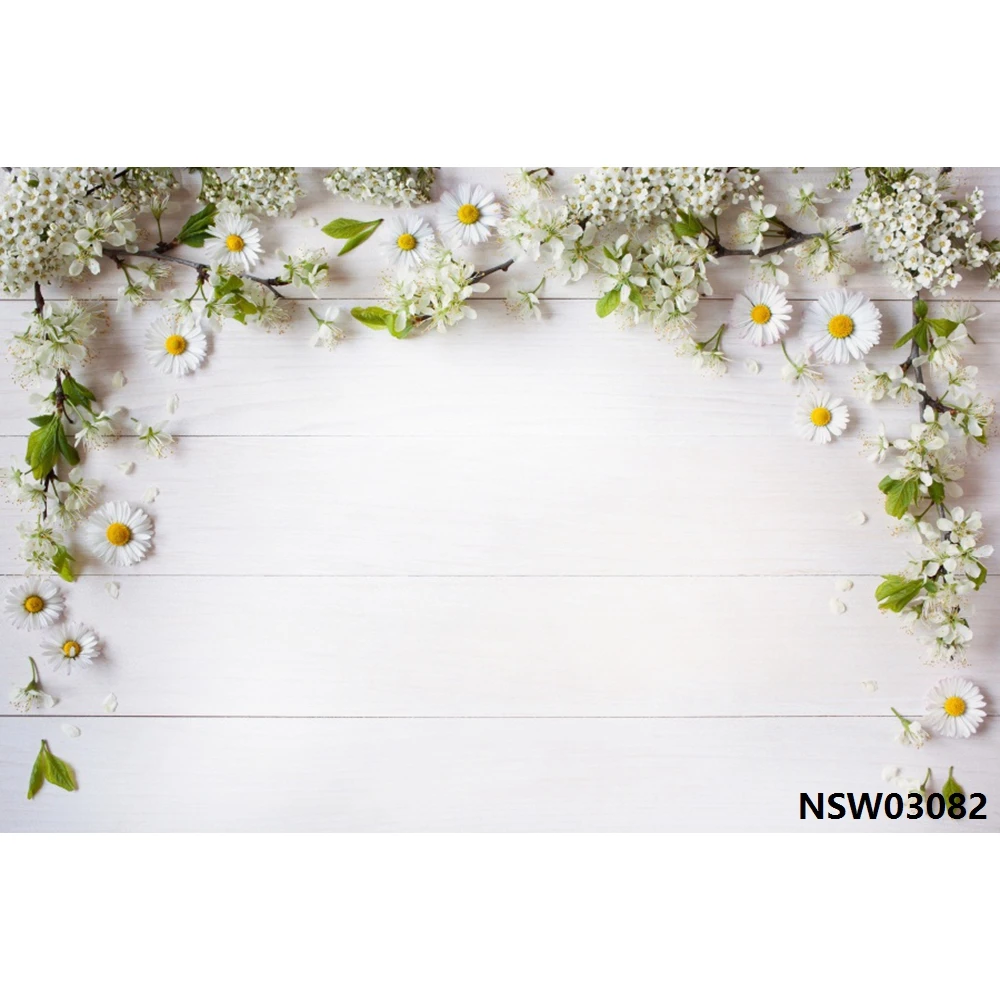 NSW03082 Yeele деревянная доска фотозона цветы стена ребенок портрет Сцена фотография фон виниловый фотографический фон фотостудия - Цвет: NSW03082