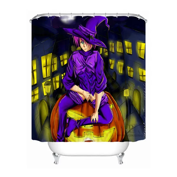 Shower Curtain Пользовательские собаки рыцарь, вампир Водонепроницаемый Ванная комната приемлемая занавеска из полиэстеровой ткани занавеска для ванной#180318-10 - Цвет: Shower Curtain