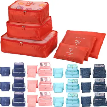 

6 Pcs/Set Travel Storage Bags Clothes Packing Lugage Organizer Pouch Bag Travel Storage Bags Packing Luggage Organizer Pouch