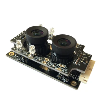 

2MP USB Camera Module Board 96° 1080P OV2710 CMOS Sensor Double Lens Anti-Backlight for Internet/Industrial Equipment