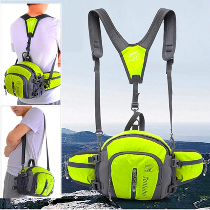 5 In 1 Cycling mini Backpack Rucksack Bicycle Bag Breathable Outdoor Sport Running Hiking Riding Camping Waist Bag Bike Backpack
