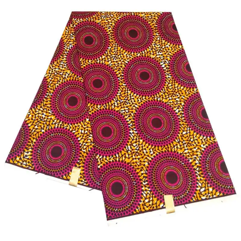 Анкара африканская полиэстер восковая ткань дизайн воск высокое качество 6 ярдов/партия африканская ткань для женщин - Цвет: as picture