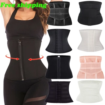 

LELINTA Shaper Women Adjustable Corset Waist Trainer Belt Shaper Women Zipper Waist Tummy Control Slimming Shapewear Girdle