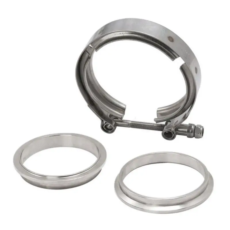 

Quick Release V-band Exhaust Clamp Male Female Flanges Kit Stainless Steel Universal V Band Clamp 1.5 2" 2.5" 3.25" 3.5" 4" Inch