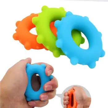 

HiMISS Hand Strengthener Grip Rings Bright-coloured Round Silicone Portable Forearm Wrist Finger Exerciser Silicone Portable