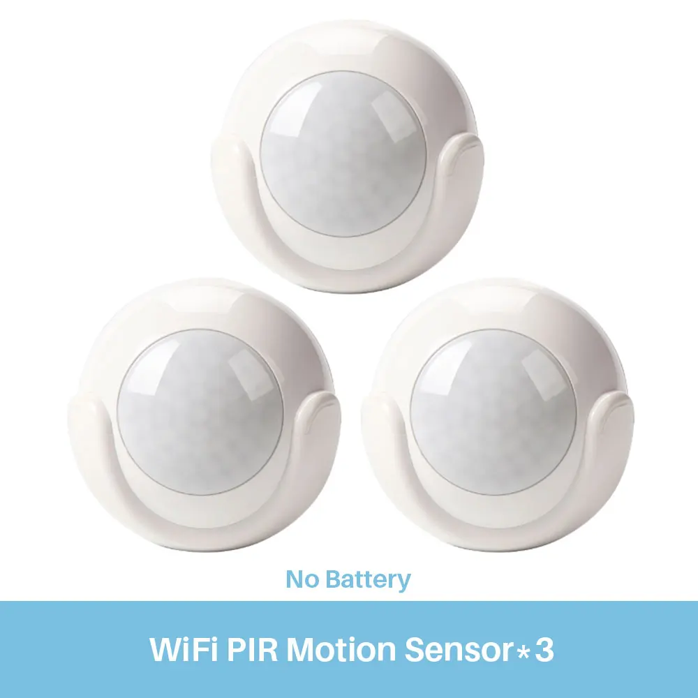 WiFi PIR датчик движения инфракрасный детектор внутренней безопасности без концентратора не требуется SmartLife приложение Push Alert батарея мощность работает с iftt - Цвет: 3 Pcs