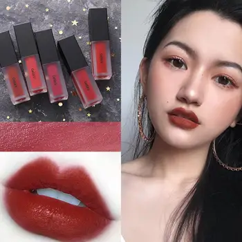 

Gella's Lip Glaze White Matte Matte Velvet Lip Color Reddish Brown Color Hydrating Lipstick Is Not Easy To Fade