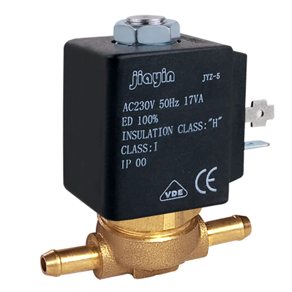 JYZ-5 Jiayin 2/2 Way AC 230V 50Hz 3mm Cannula N/C электромагнитный водяной клапан для генераторов