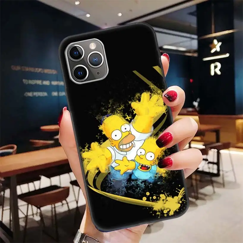BD236-8 Черный чехол Homer J. Simpson для Apple iPhone 11 Pro XR 7 8 6 6S Plus X XS MAX 5 5S SE Мягкий ТПУ силиконовый чехол для телефона - Цвет: BD236-8