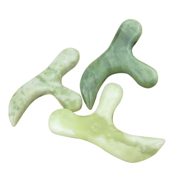 

Smooth Portable Gift Scraping Foot Care Therapeutic Tool Massage Stick Natural Jade Exquisite Acupuncture Point Professional