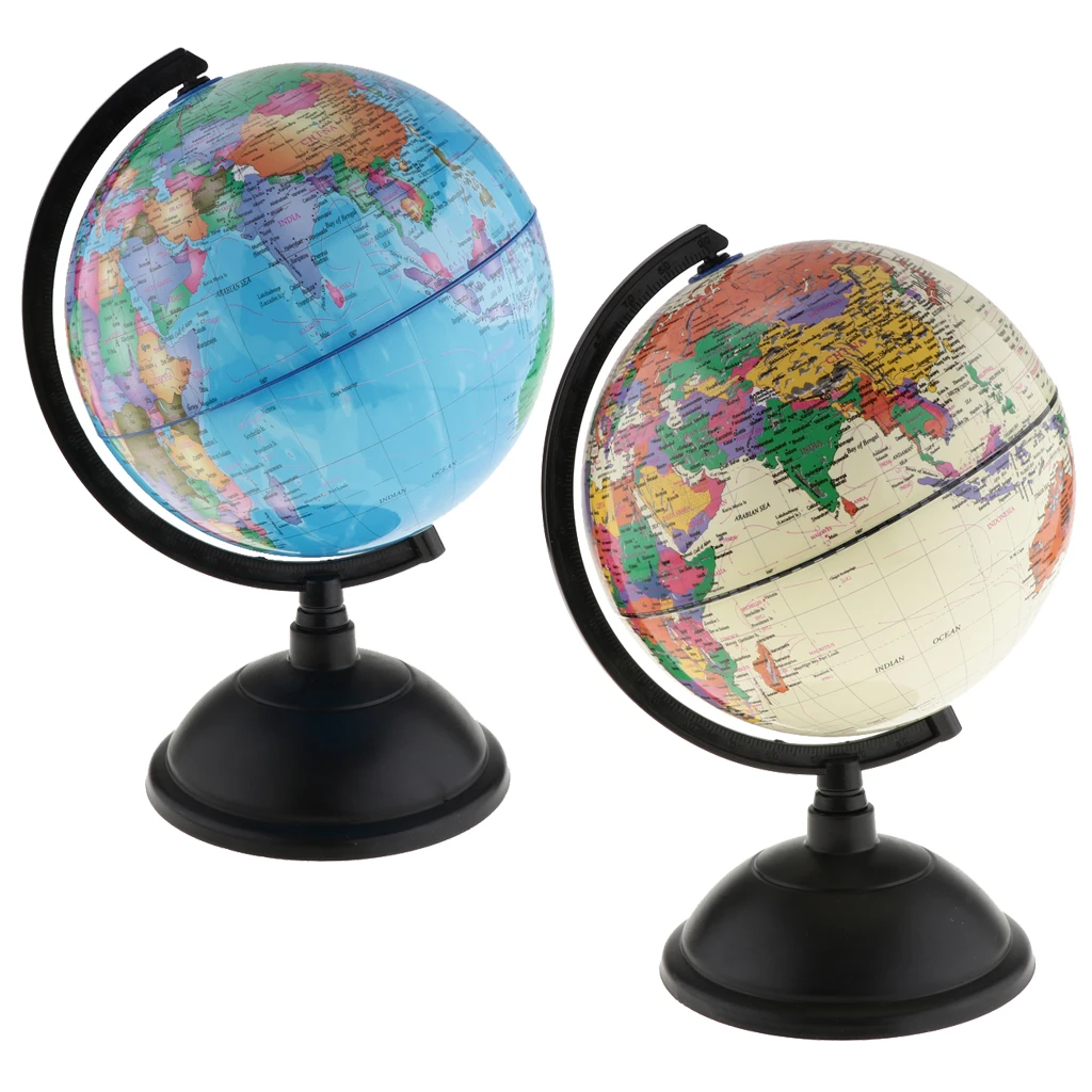 World Globe Piggy Bank Antique Decor Desktop Globe Rotating Earth Geography Globe Money Saving Coin Cash Collectible Box Gift