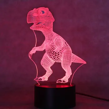 

Dinosaur 3D Night Light USB Powered Environmentally Friendly And Energy-saving LED Lights Decorative Lights
