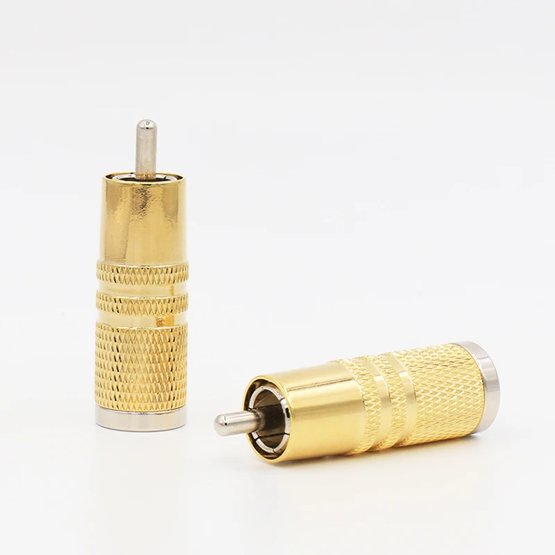 

hi end audio VB449G SRCA Signature Series Gold plate Male RCA connector rca plugs 4pieces per lot