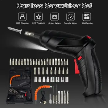 

48 in 1 Torque Impact Drill Cordless Screwdriver Power With Screwdriver Impact Hammer Plastic Drill Screwdriver Electric To L8C5