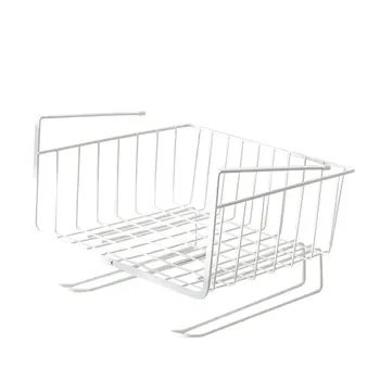 

Wardrobe Storage Rack Metal Rack Finishing Rack Kitchen Cabinet Under Rack Interlayer Hanging Basket Wall Mount Storage Rack