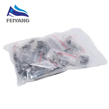 

SAMIORE ROBOT 1set of 120pcs 12 values 0.22UF-470UF Aluminum electrolytic capacitor assortment kit set pack Orginal best quality