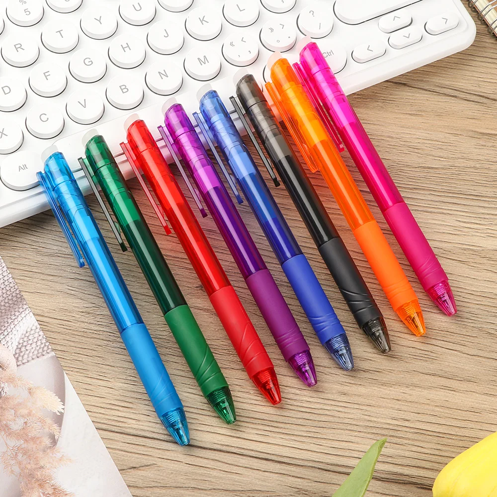 

0.7mm Erasable Pen Suitable Refills Colorful Creative Ballpoint Pen Sets School Office Stationery Gel Pen Writing Supplies