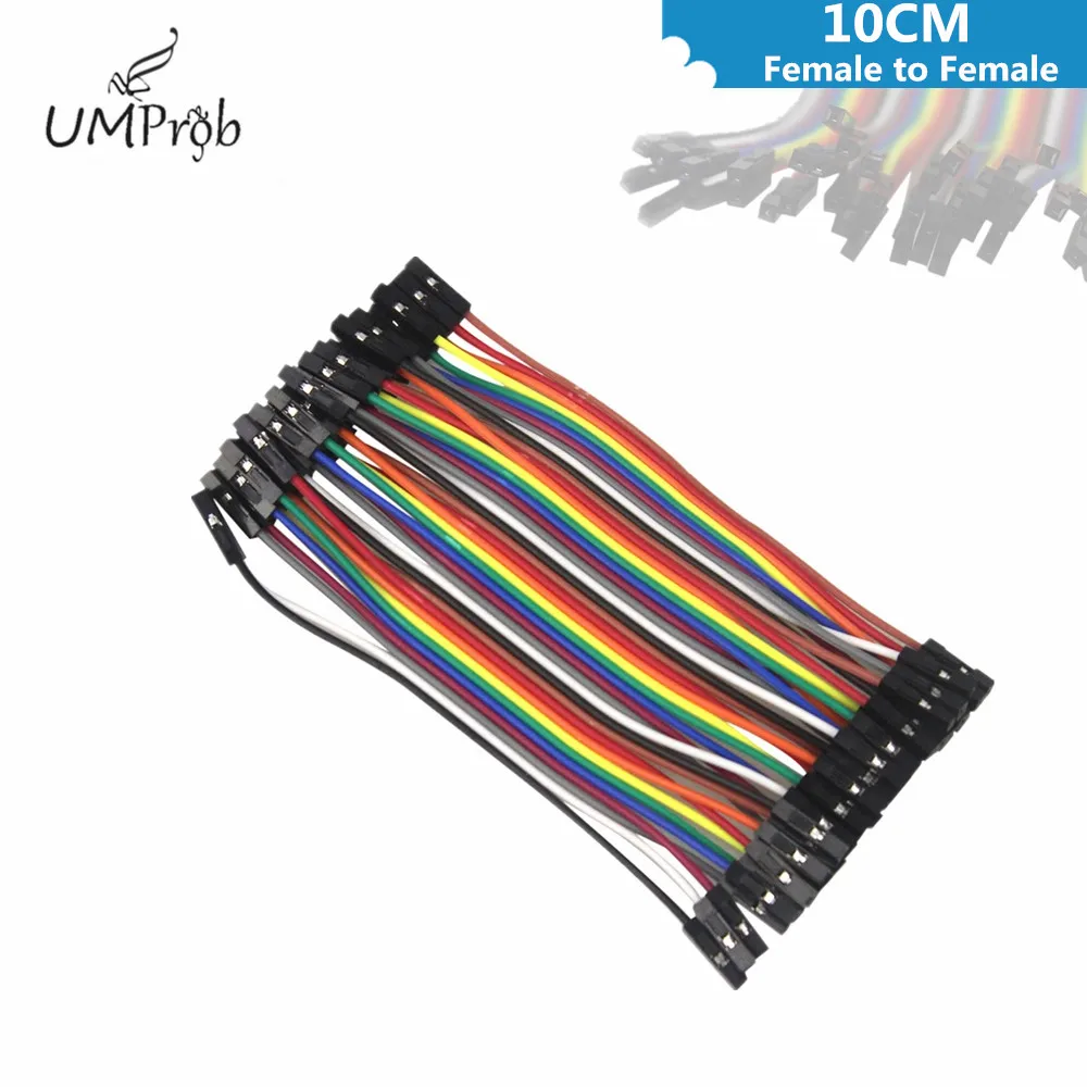 10 см Dupont линия штекер + гнездо и перемычка Кабель для arduino Diy комплект|jumper wire|line