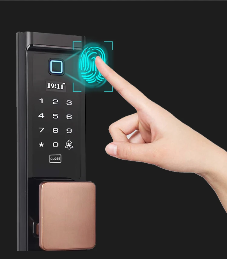 Obawa интеллектуальный электронный замок биометрический дверной замок с отпечатком пальца безопасный врезной замок проверка с цифровым кодом/ключом/IC картой