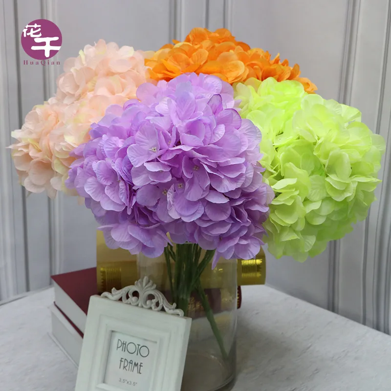 

Imitation Flowers Wedding Decoration Home Engineering Decoration Set Hydrangea 7 Head Leafless Dreamy Flower Arrangement Imitati