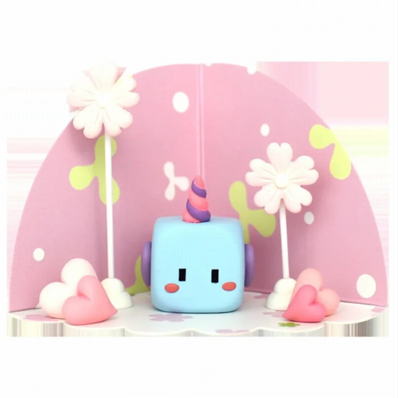 Cartoon funny cute geometric monster hand office abdomen blind box has mystery series cute cute doll gift children's toys